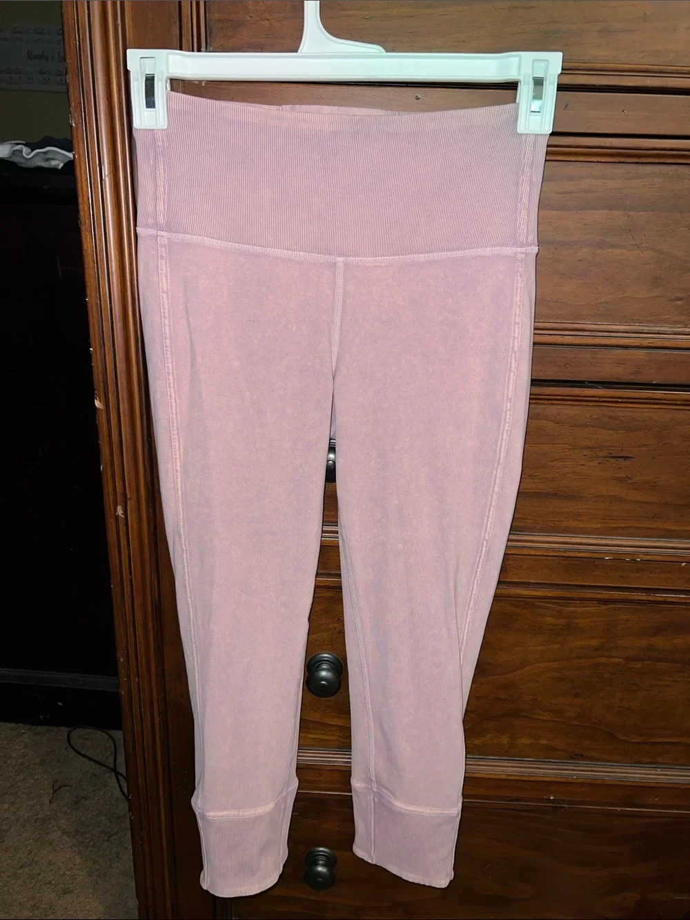lululemon athletica Dusty Mauve High-Rise Ribbed Waist Leggings